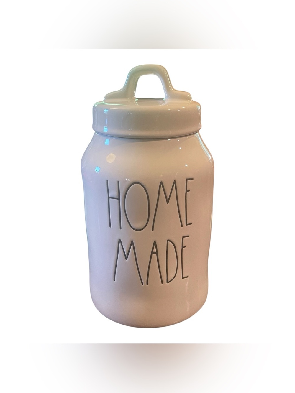 Rae Dunn White Home Made Canister Farmhouse Kitchen Decor Cottagecore Unused